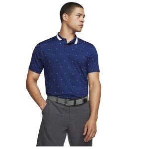 Nike Dri-Fit Vapor Triangle golf polo shirt Blue Size XXL